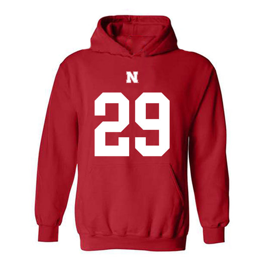 Nebraska - NCAA Football : Braylen Prude - Fashion Shersey Hooded Sweatshirt-0
