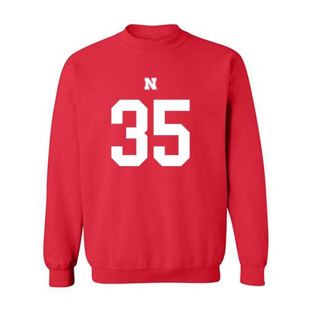 Nebraska - NCAA Football : Mekhi Nelson - Fashion Shersey Crewneck Sweatshirt-0