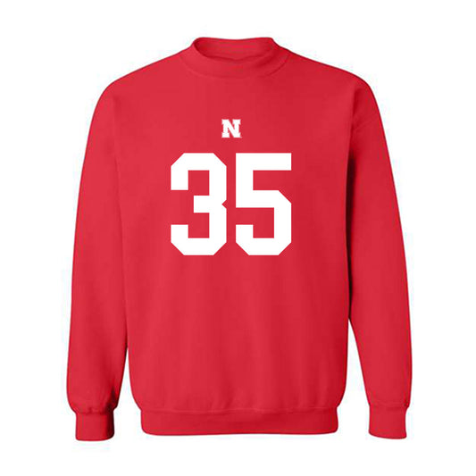 Nebraska - NCAA Football : Mekhi Nelson - Fashion Shersey Crewneck Sweatshirt-0
