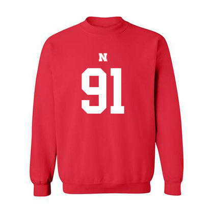 Nebraska - NCAA Football : Kyle Cunanan - Fashion Shersey Crewneck Sweatshirt-0