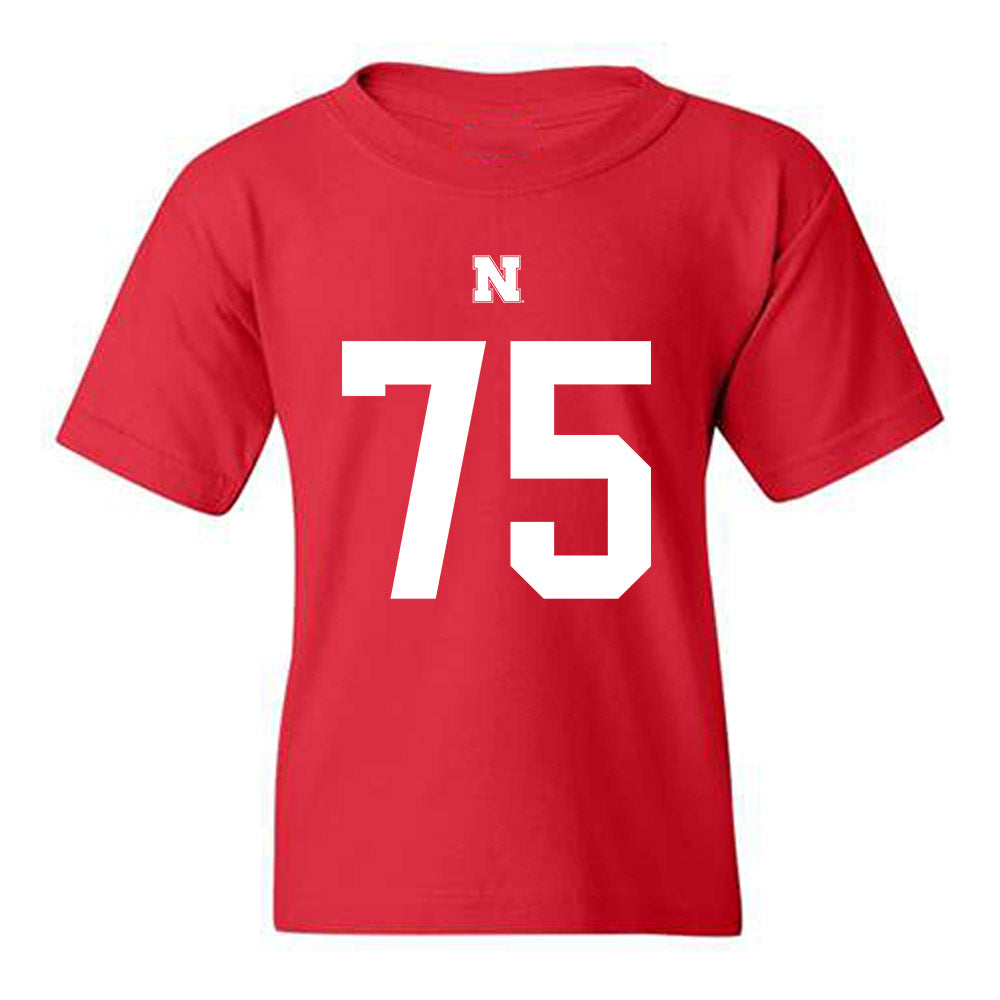 Nebraska - NCAA Football : Tyler Knaak - Fashion Shersey Youth T-Shirt-0
