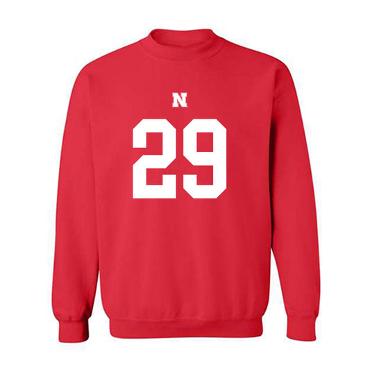 Nebraska - NCAA Football : Braylen Prude - Fashion Shersey Crewneck Sweatshirt-0
