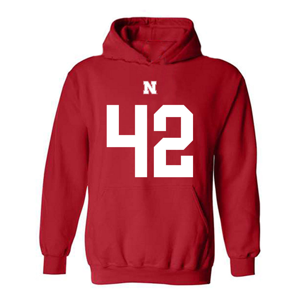 Nebraska - NCAA Football : Derek Wacker - Fashion Shersey Hooded Sweatshirt-0