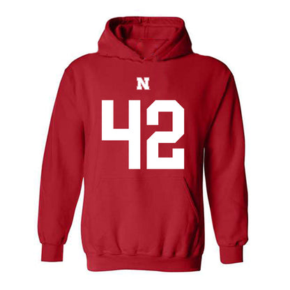 Nebraska - NCAA Football : Derek Wacker - Fashion Shersey Hooded Sweatshirt-0