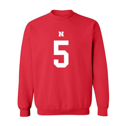 Nebraska - NCAA Football : Mason Jones - Fashion Shersey Crewneck Sweatshirt-0