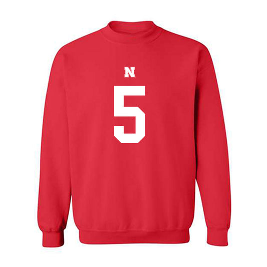 Nebraska - NCAA Football : Mason Jones - Fashion Shersey Crewneck Sweatshirt-0