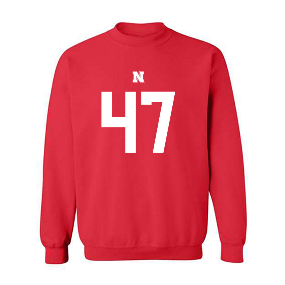 Nebraska - NCAA Football : Gage Stenger - Fashion Shersey Crewneck Sweatshirt-0