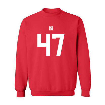 Nebraska - NCAA Football : Gage Stenger - Fashion Shersey Crewneck Sweatshirt-0