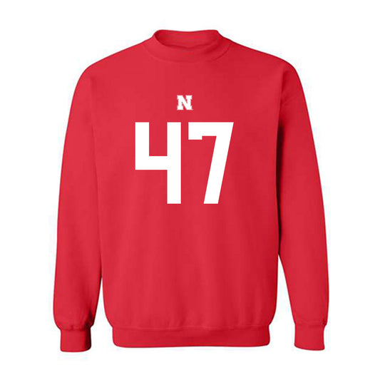 Nebraska - NCAA Football : Gage Stenger - Fashion Shersey Crewneck Sweatshirt-0