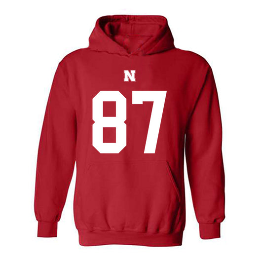 Nebraska - NCAA Football : Jack Wills - Fashion Shersey Hooded Sweatshirt-0