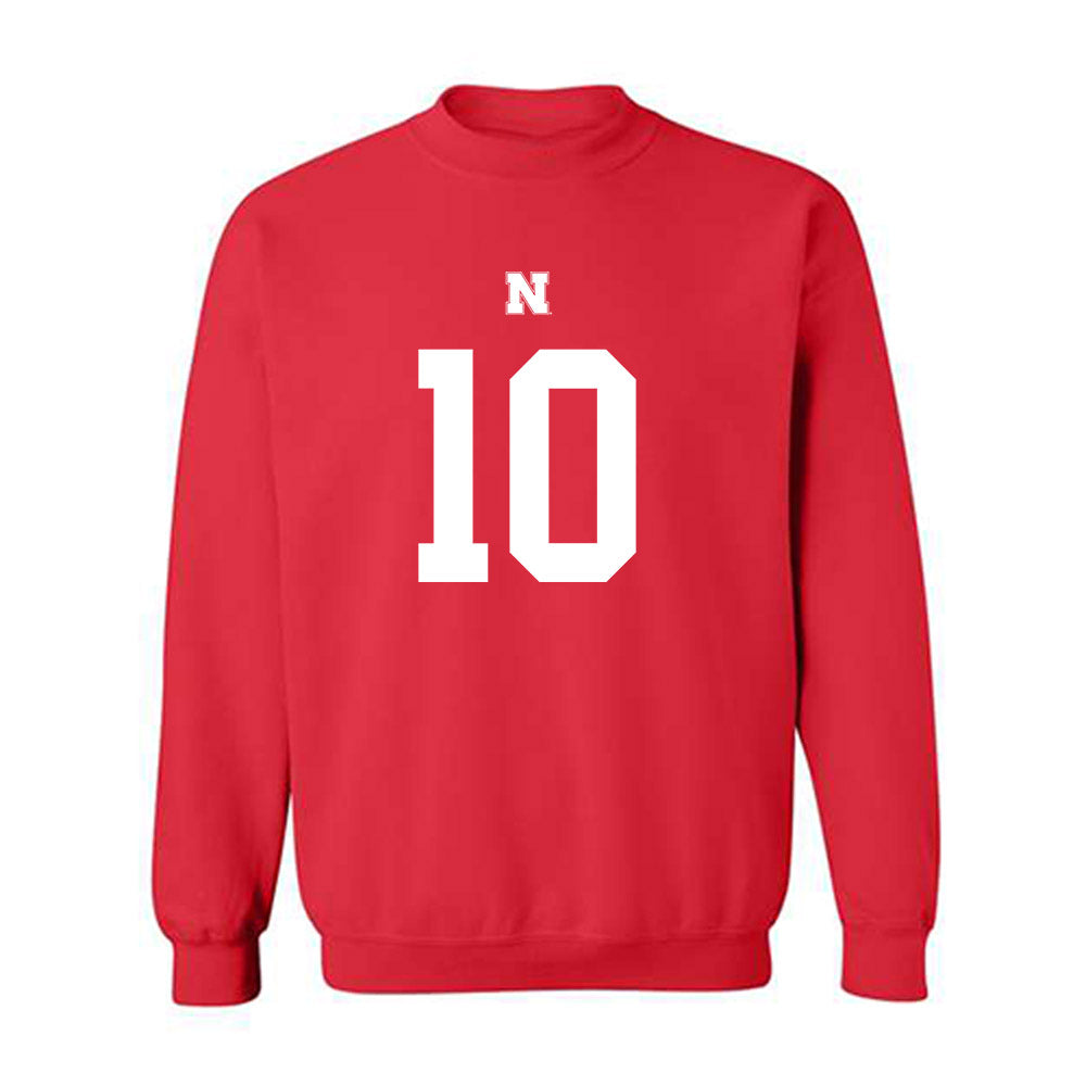 Nebraska - NCAA Football : Anthony Colandrea - Fashion Shersey Crewneck Sweatshirt-0