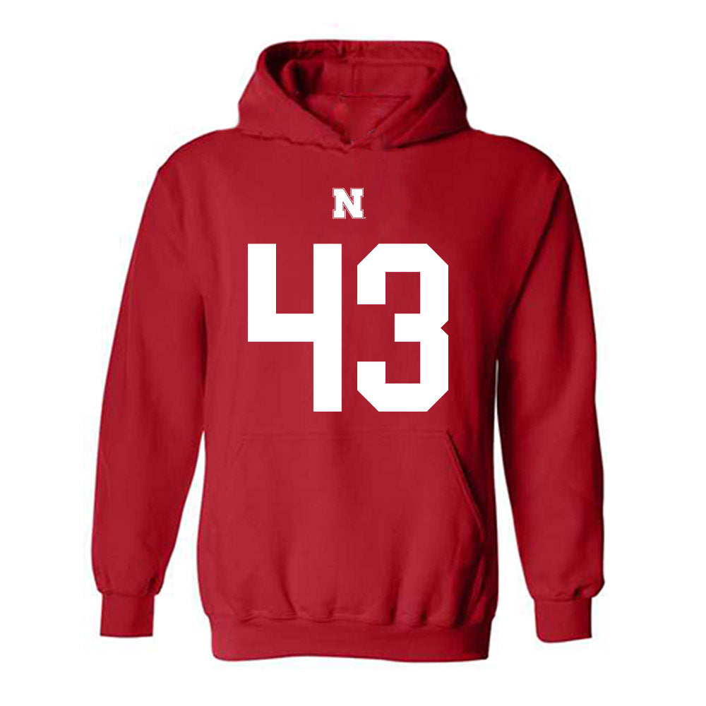 Nebraska - NCAA Football : Will Hawthorne - Fashion Shersey Hooded Sweatshirt-0