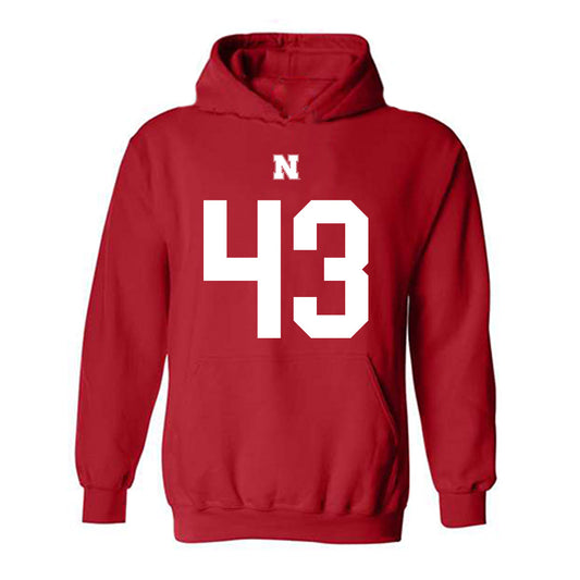 Nebraska - NCAA Football : Will Hawthorne - Fashion Shersey Hooded Sweatshirt-0