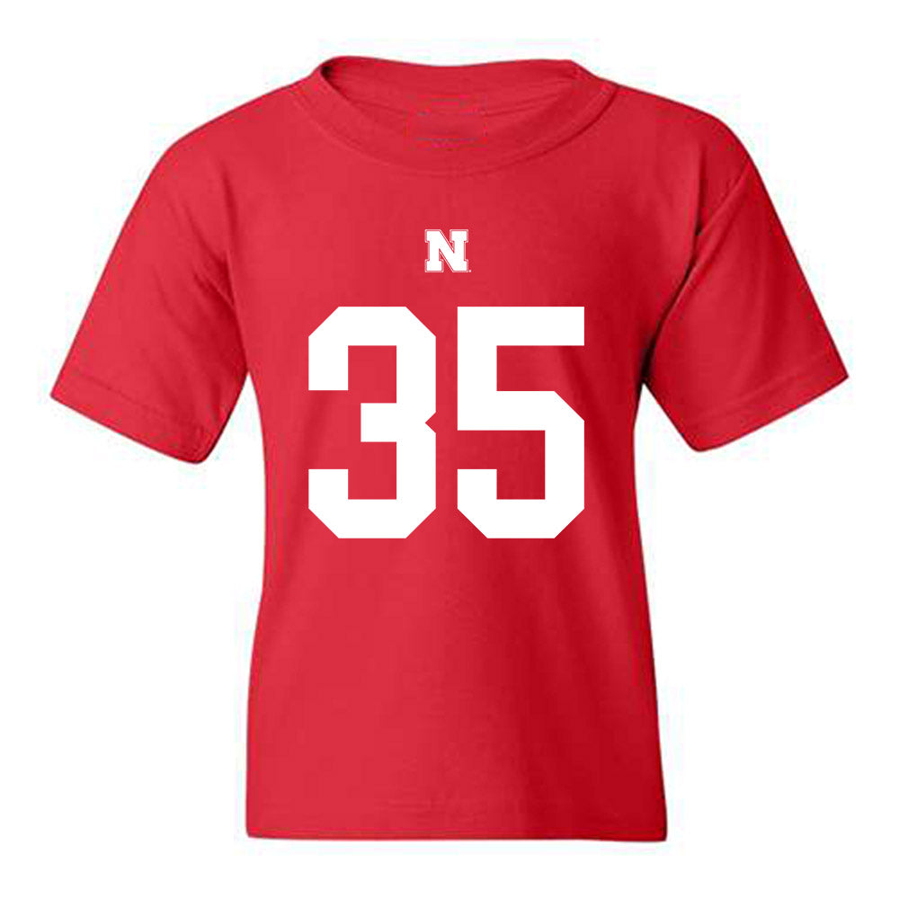 Nebraska - NCAA Football : Mekhi Nelson - Fashion Shersey Youth T-Shirt-0