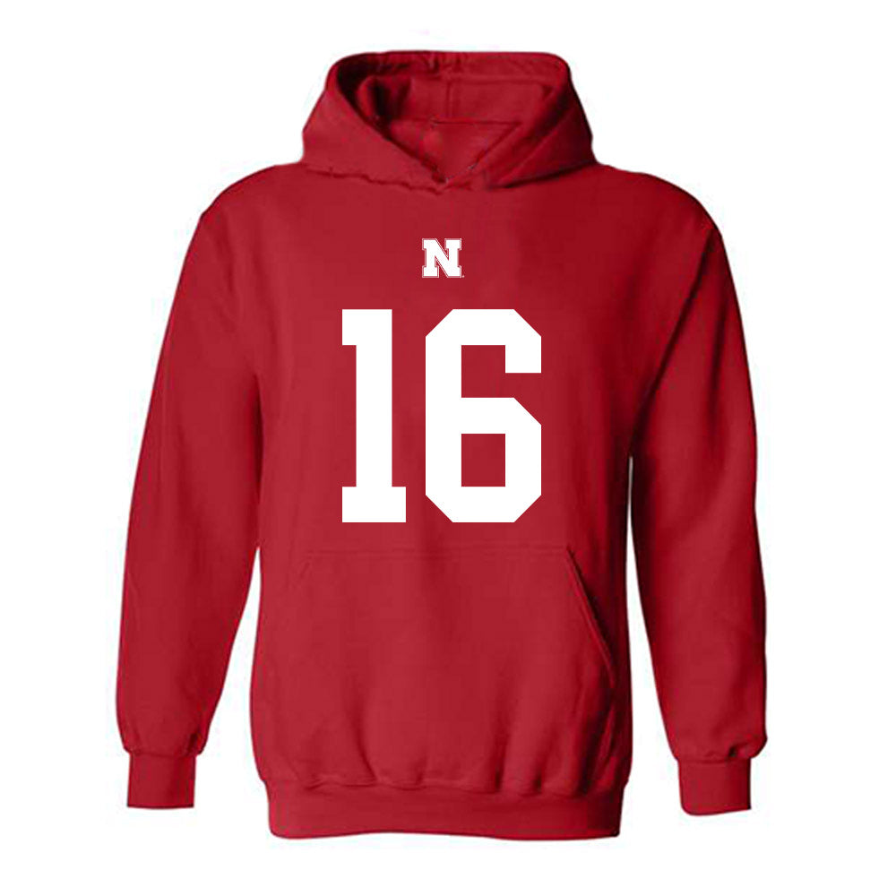 Nebraska - NCAA Football : Danny Odem - Fashion Shersey Hooded Sweatshirt-0