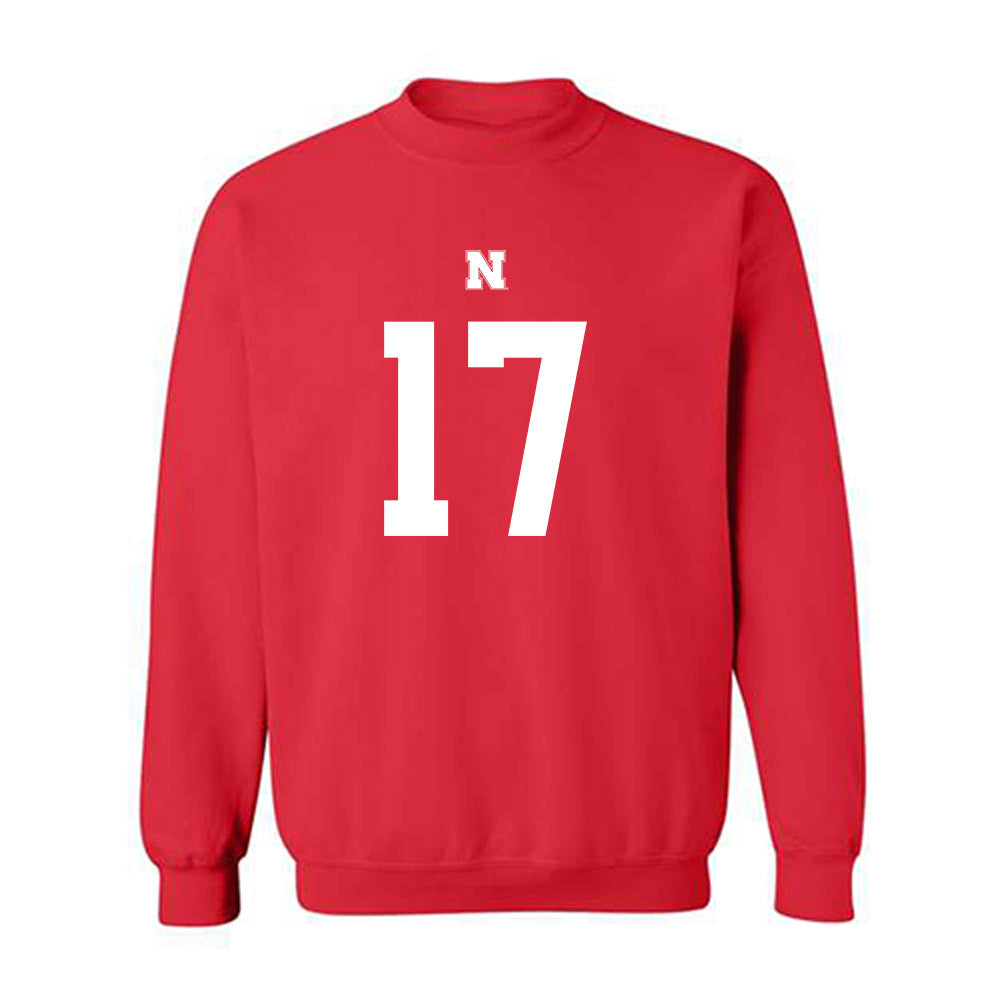 Nebraska - NCAA Football : Willis Mcgahee Iv - Fashion Shersey Crewneck Sweatshirt-0