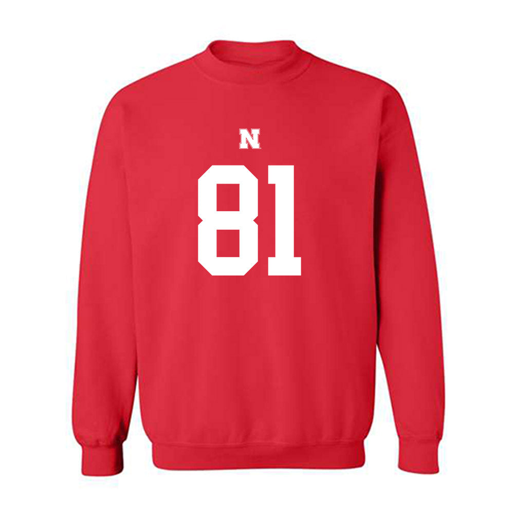 Nebraska - NCAA Football : Hayes Miller - Fashion Shersey Crewneck Sweatshirt-0