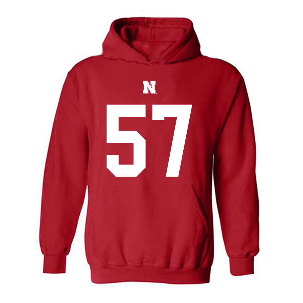 Nebraska - NCAA Football : Elijah Pritchett - Fashion Shersey Hooded Sweatshirt-0