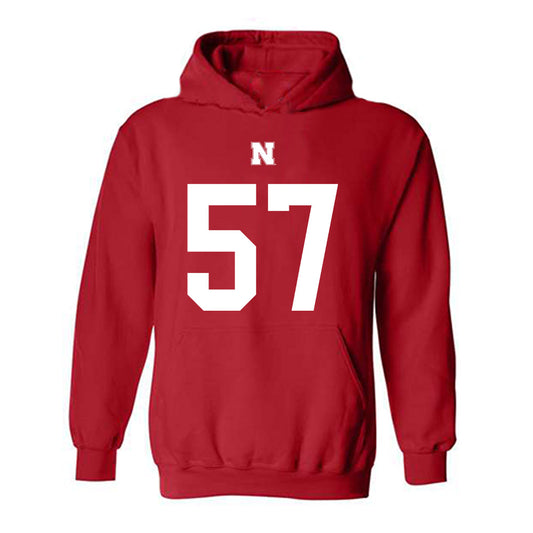 Nebraska - NCAA Football : Elijah Pritchett - Fashion Shersey Hooded Sweatshirt-0