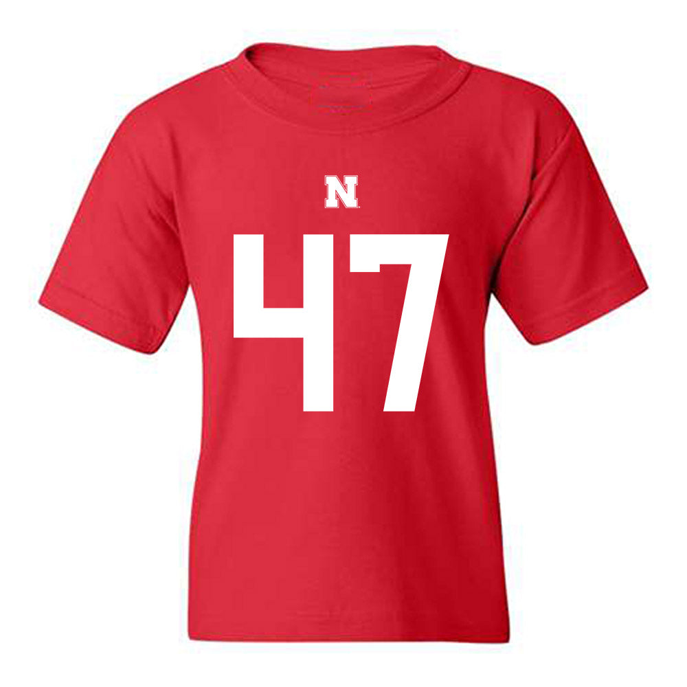 Nebraska - NCAA Football : Gage Stenger - Fashion Shersey Youth T-Shirt-0