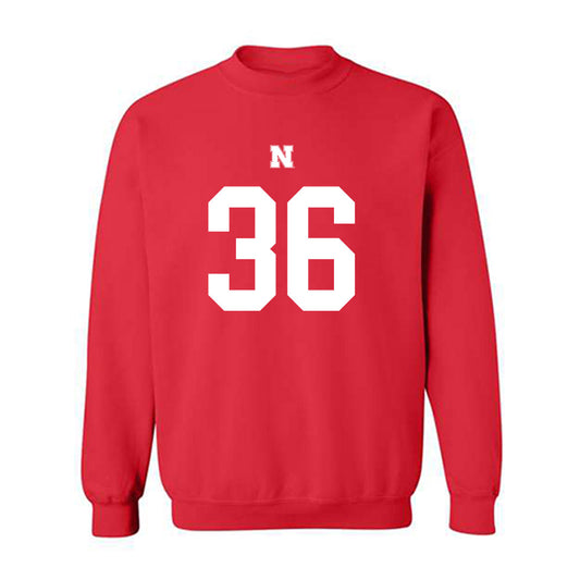 Nebraska - NCAA Football : Rowdy Bauer - Fashion Shersey Crewneck Sweatshirt-0