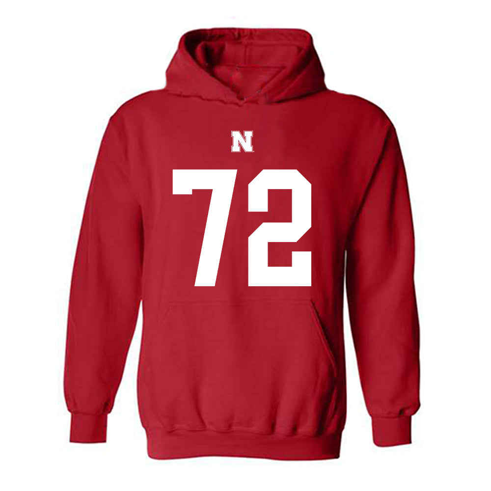 Nebraska - NCAA Football : Gibson Pyle - Fashion Shersey Hooded Sweatshirt-0