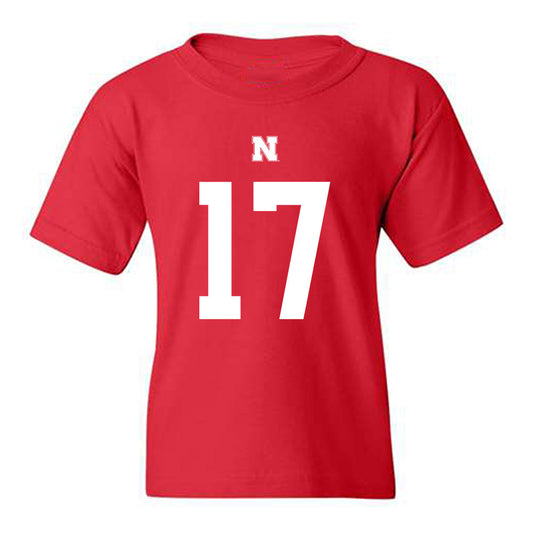 Nebraska - NCAA Football : Larry Miles - Fashion Shersey Youth T-Shirt-0