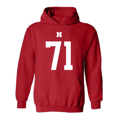 Nebraska - NCAA Football : Tyson Terry - Fashion Shersey Hooded Sweatshirt-0