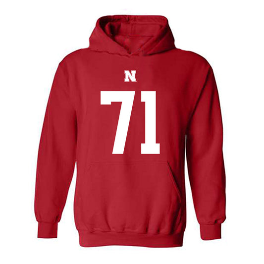 Nebraska - NCAA Football : Tyson Terry - Fashion Shersey Hooded Sweatshirt-0