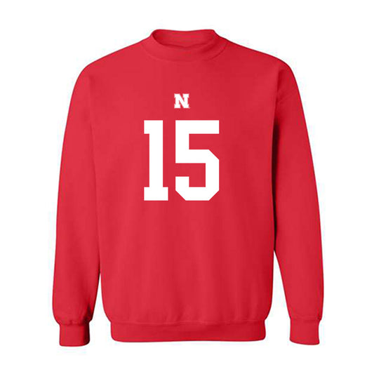 Nebraska - NCAA Football : Anthony Jones Jr. - Fashion Shersey Crewneck Sweatshirt-0