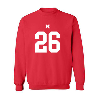 Nebraska - NCAA Football : Dwayne Mcdougle - Fashion Shersey Crewneck Sweatshirt-0