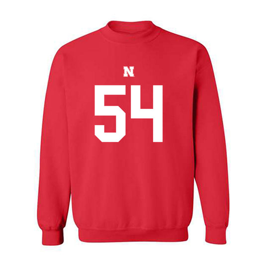 Nebraska - NCAA Football : Brendan Black - Fashion Shersey Crewneck Sweatshirt-0