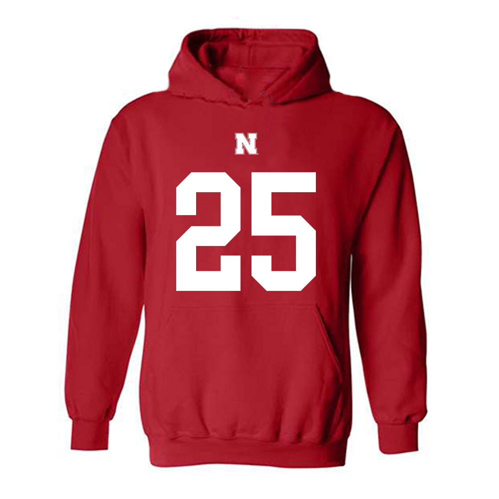 Nebraska - NCAA Football : Jamal Rule - Fashion Shersey Hooded Sweatshirt-0