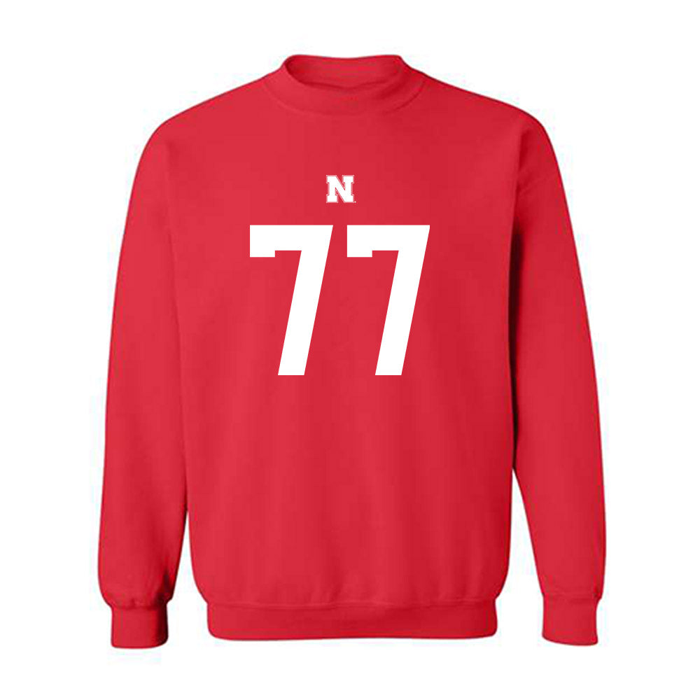 Nebraska - NCAA Football : Gunnar Gottula - Fashion Shersey Crewneck Sweatshirt-0