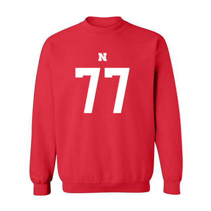 Nebraska - NCAA Football : Gunnar Gottula - Fashion Shersey Crewneck Sweatshirt-0