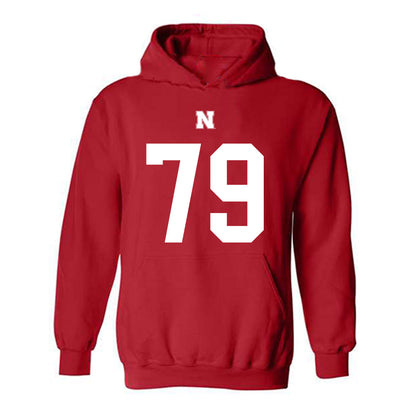 Nebraska - NCAA Football : Shawn Hammerbeck - Fashion Shersey Hooded Sweatshirt-0