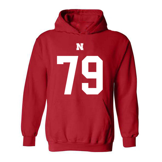 Nebraska - NCAA Football : Shawn Hammerbeck - Fashion Shersey Hooded Sweatshirt-0