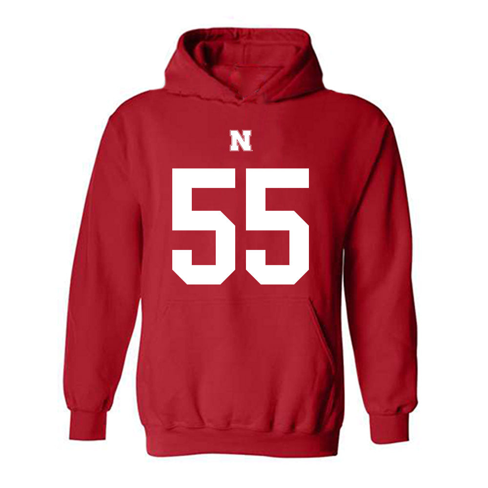 Nebraska - NCAA Football : Tree Babalade - Fashion Shersey Hooded Sweatshirt-0
