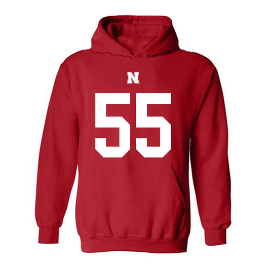 Nebraska - NCAA Football : Tree Babalade - Fashion Shersey Hooded Sweatshirt-0