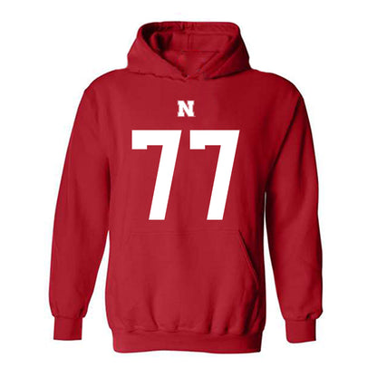 Nebraska - NCAA Football : Gunnar Gottula - Fashion Shersey Hooded Sweatshirt-0