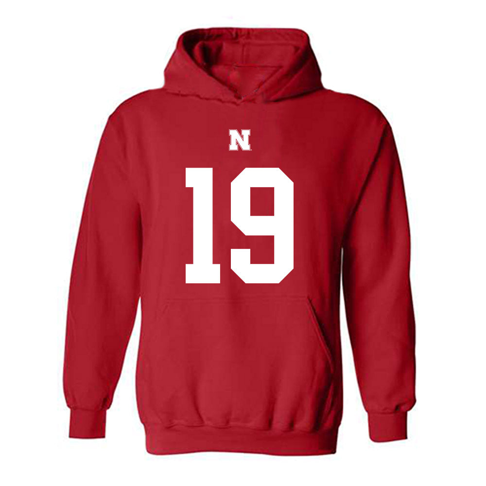Nebraska - NCAA Football : Cortez Mills - Fashion Shersey Hooded Sweatshirt-0