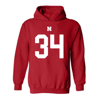 Nebraska - NCAA Football : Owen Stoudmire - Fashion Shersey Hooded Sweatshirt-0