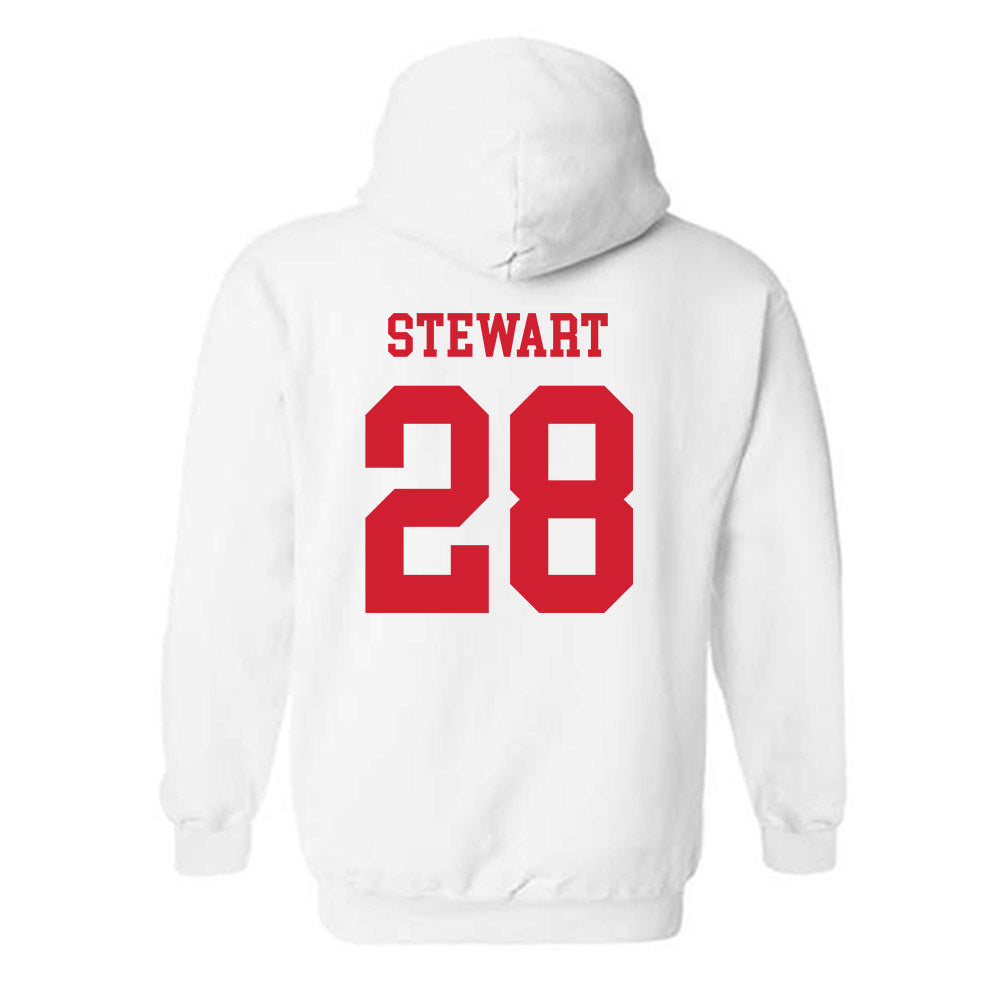 Nebraska - NCAA Baseball : Braxton Stewart - Sports Shersey Hooded Sweatshirt-1