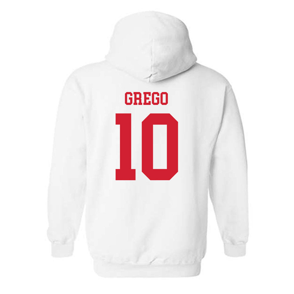 Nebraska - NCAA Baseball : Drew Grego - Sports Shersey Hooded Sweatshirt-1
