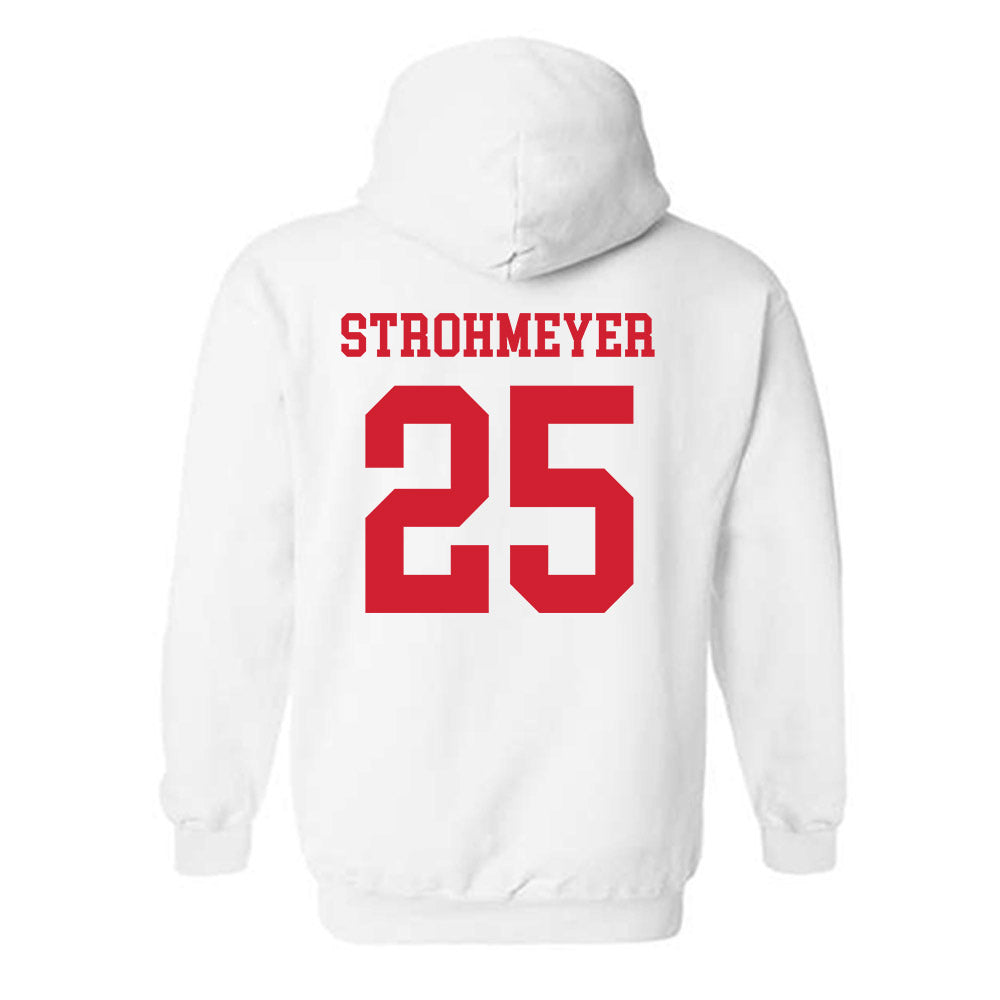 Nebraska - NCAA Baseball : Reed Strohmeyer - Sports Shersey Hooded Sweatshirt-1