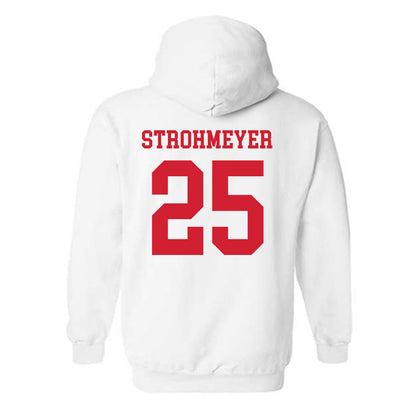 Nebraska - NCAA Baseball : Reed Strohmeyer - Sports Shersey Hooded Sweatshirt-1