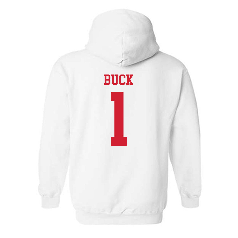 Nebraska - NCAA Baseball : Jett Buck - Sports Shersey Hooded Sweatshirt-1