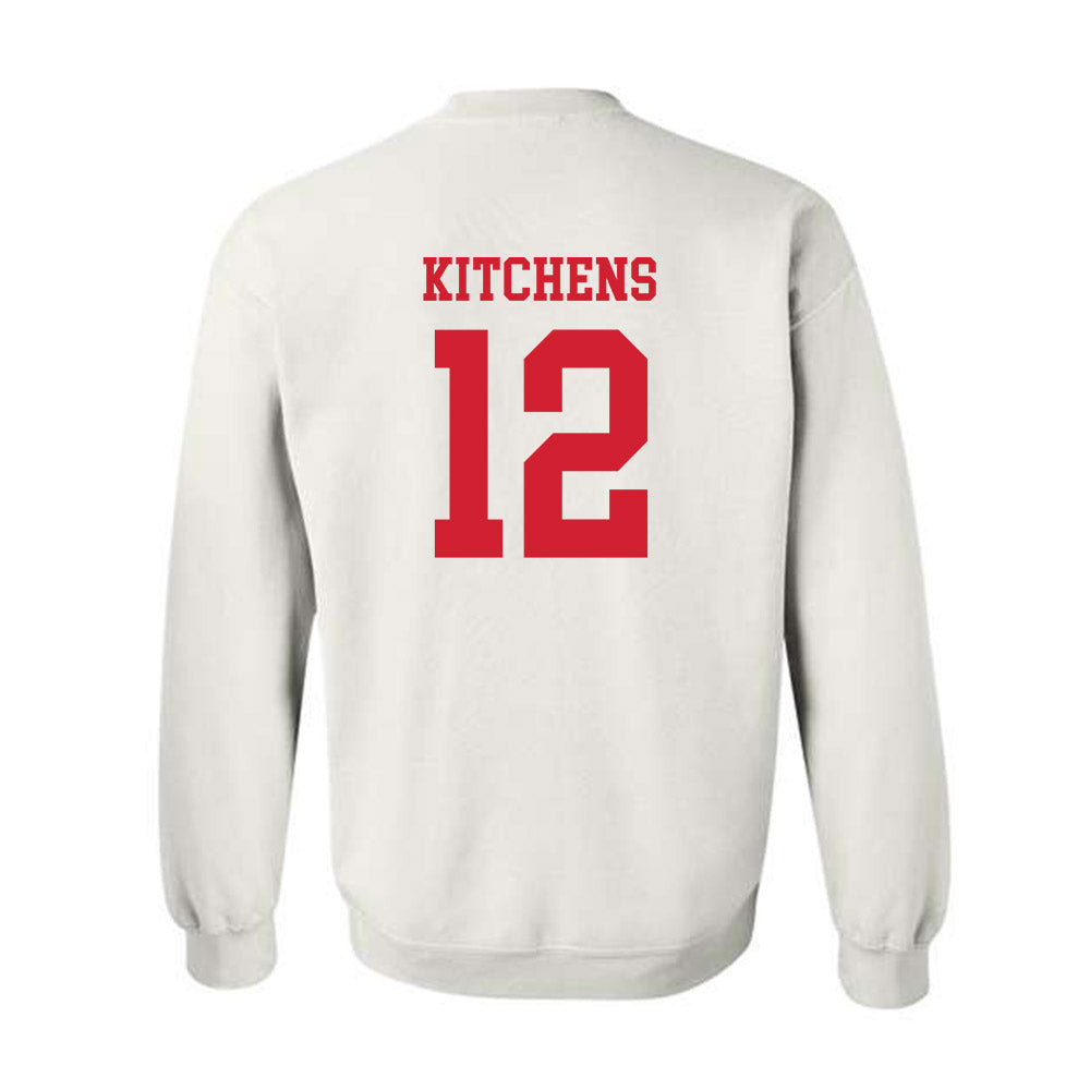 Nebraska - NCAA Baseball : Cole Kitchens - Sports Shersey Crewneck Sweatshirt-1