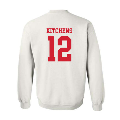 Nebraska - NCAA Baseball : Cole Kitchens - Sports Shersey Crewneck Sweatshirt-1