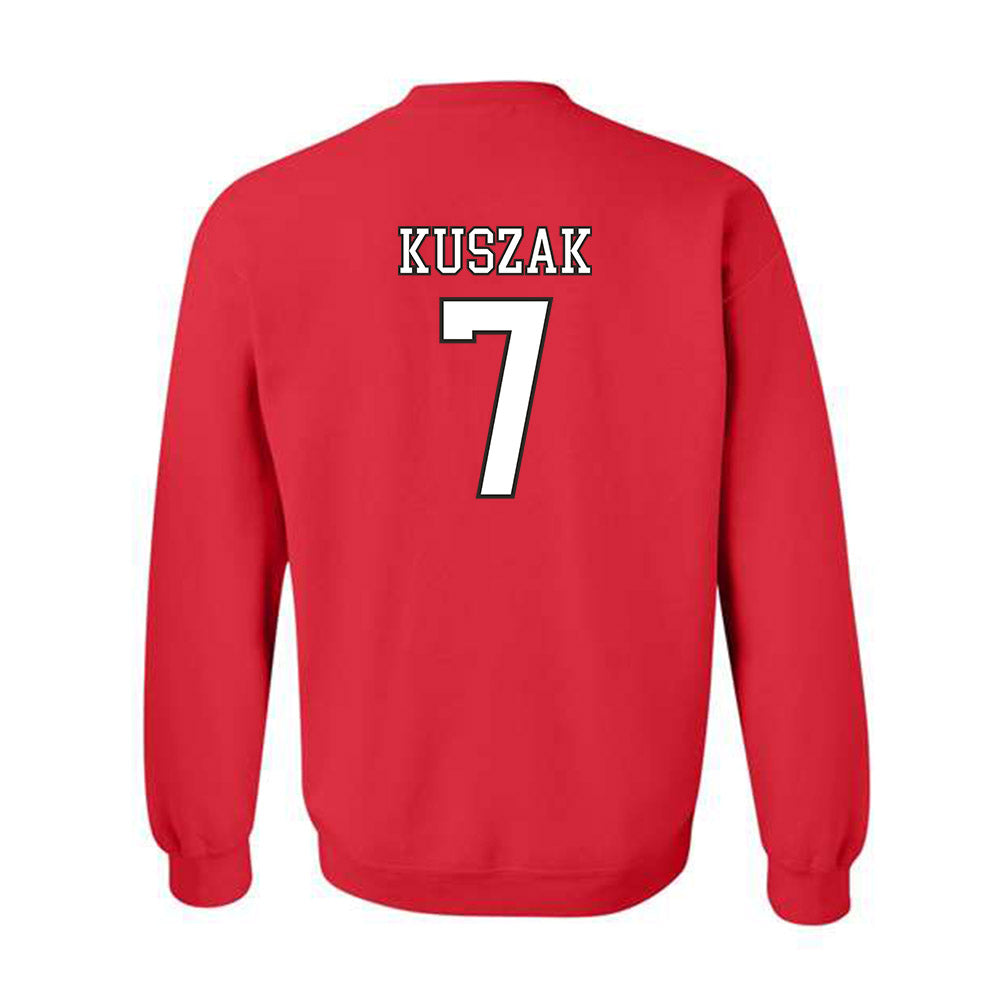 Nebraska - NCAA Softball : Ava Kuszak - Sports Shersey Crewneck Sweatshirt-1